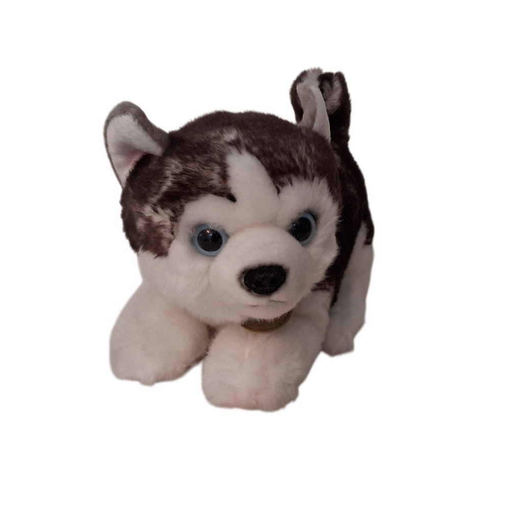 Aurora Husky Plush Toy Unisex 9in Grey White Good Miyoni Tots Puppy Dog Stuffed